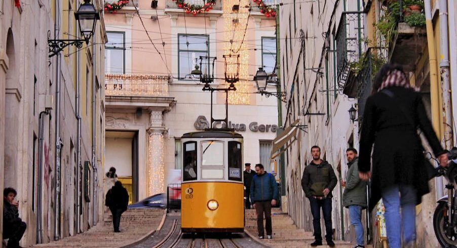 photo of tram during daytime