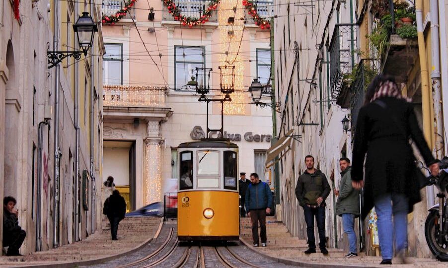 photo of tram during daytime